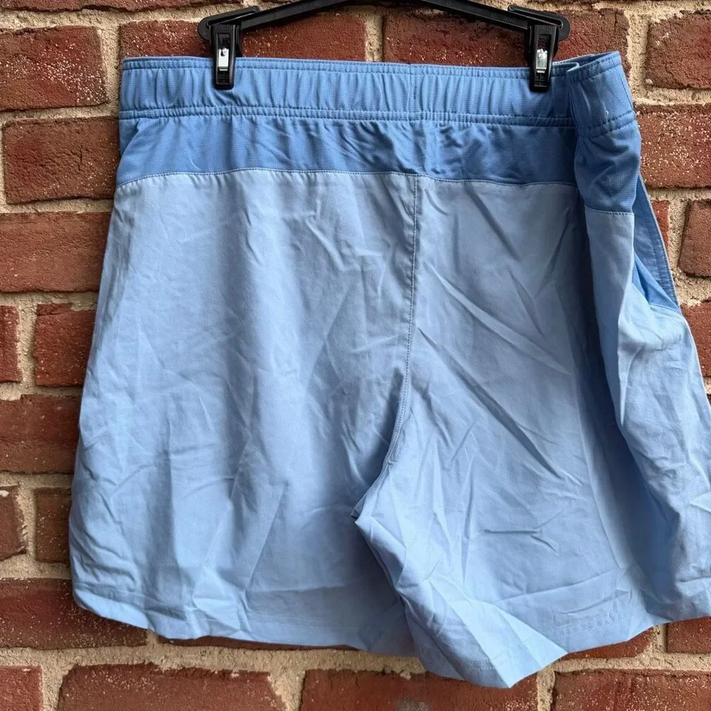 The North Face Men's Drawstring Athletic Pull-on Shorts Two-tone Blue XL NEW